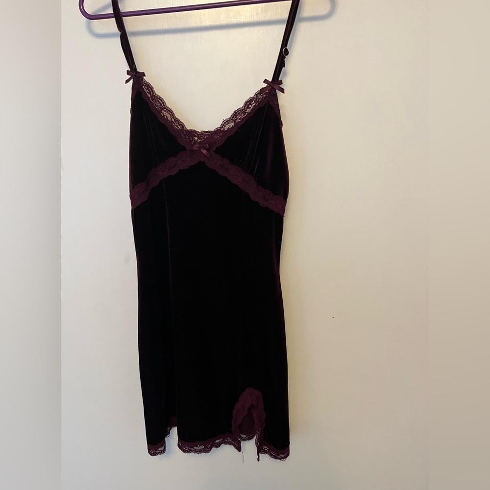 Forever 21 Burgundy Lace Chemise